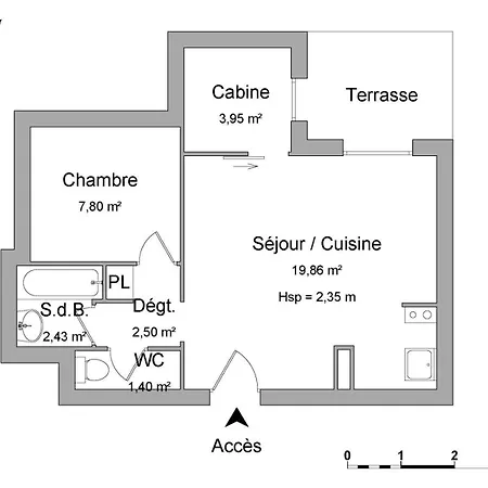 아파트 Digitale - 3 Pieces Pour 6 Personnes - Piscine, Sauna Et Parking Prive